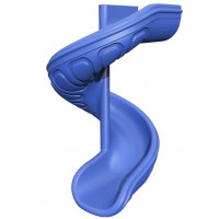 Гвинтовий спуск пластиковий синій Туреччина 200 см